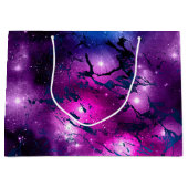 Galaxy Glow | Cosmic Blue Paars en roze marmer Groot Cadeauzakje (Voorkant)