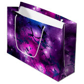 Galaxy Glow | Cosmic Blue Paars en roze marmer Groot Cadeauzakje (Voorkant Gekanteld)