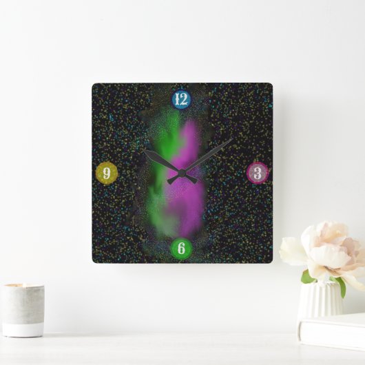 Galaxy Glow – Kosmische Wandklok (Huis)