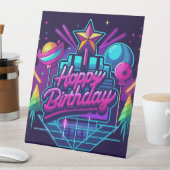 Galaxy Glow Reclamebord Met Voetstuk (Insitu)