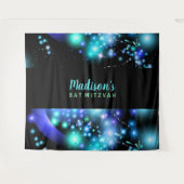 GALAXY GLOWING STARS Bat Mitzvah Backdrop Wandkleed (Voorkant (horizontaal))