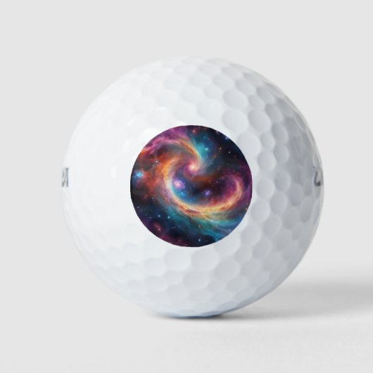 galaxy golf ball golfballen (Voorkant)