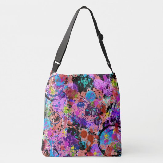 Galaxy Graffiti Crossbody Tas (Achterkant)