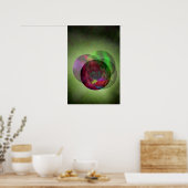 Galaxy Green Poster (Keuken)