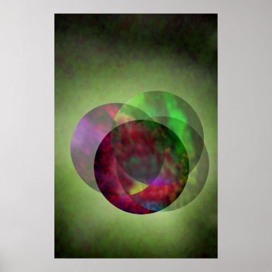 Galaxy Green Poster (Voorkant)