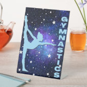 Galaxy Gymnastics Reclamebord Met Voetstuk (Insitu)
