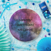 Galaxy Happy Birthday Papieren Bordje (Feest)