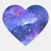Galaxy Hart Sticker (Voorkant)