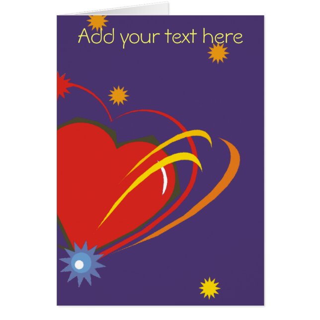 Galaxy Heart Love Kaarten (Voorkant)
