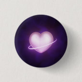 Galaxy Heart Ronde Button 3,2 Cm (Voorkant)