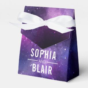 Galaxy Hearts Constellation bruiloft gepersonalise Bedankdoosjes