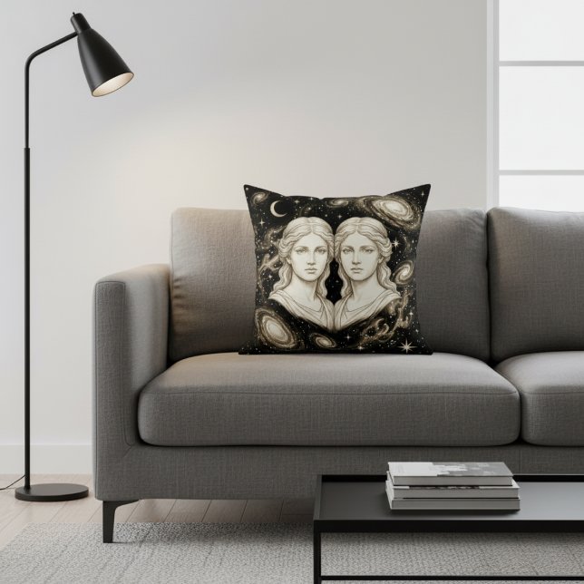 Galaxy Home Decor Gemini Zodiac Celestial Kussen (Creator heeft geüpload)