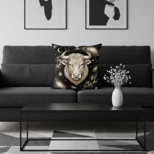 Galaxy Home Decor Stier Zodiac Celestiaal Kussen