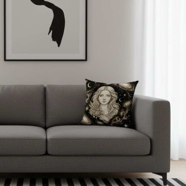 Galaxy Home Decor Virgo Zodiac Hemellichaam Kussen (Creator heeft geüpload)
