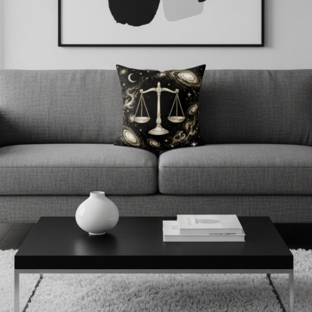Galaxy Home Decor Weegschaal Zodiacia Celestiaal Kussen (Creator heeft geüpload)
