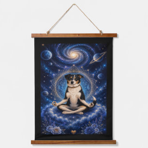 Galaxy Honden Tapijt Australische Herder Kunst Hangend Wandkleed