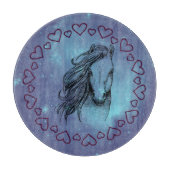 Galaxy Horse & Hearts Snijplank (Voorkant)