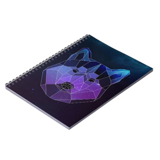 Galaxy Husky Canvas Notitieboek (Linkerzijde)