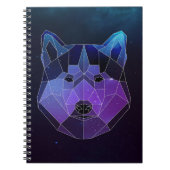 Galaxy Husky Canvas Notitieboek (Voorkant)