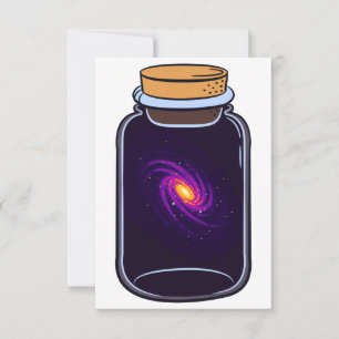 Galaxy in een gelijkzijdige Glas Space Lovers Kaart