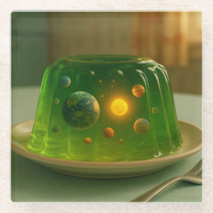 Galaxy in MCM Jell-O Mold Glazen Onderzetter