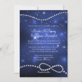 Galaxy Infinity Symbol Navy Love Twinking Stars I Kaart