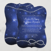 Galaxy Infinity Symbool Navy Love Twinking Stars Kaart (Voorkant / Achterkant)