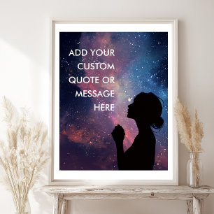 Galaxy Inspirerend - Maak Je Eigen Motivatie Poster