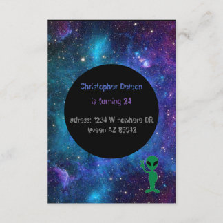 Galaxy Invitation Kaart