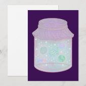 Galaxy Kat in een Pot | Kawaii Ruimtekat Kunst Bedankkaart (Voorkant / Achterkant)