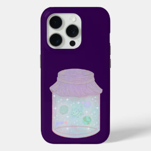 Galaxy Kat in een Pot   Kawaii Ruimtekat Kunst iPhone 15 Pro Case
