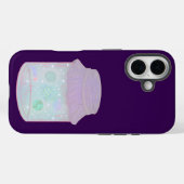 Galaxy Kat in een Pot | Kawaii Ruimtekat Kunst Case-Mate iPhone Case (Achterkant (horizontaal))