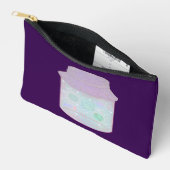 Galaxy Kat in een Pot | Kawaii Ruimtekat Kunst Etui (Open)