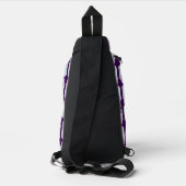 Galaxy Kat in een Pot | Kawaii Ruimtekat Kunst Sling Bag (Achterkant)