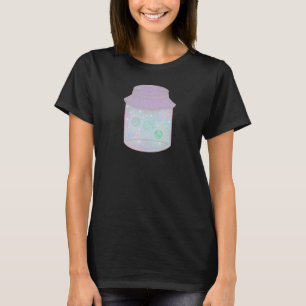 Galaxy Kat in een Pot Kawaii Ruimtekatten Kunst T-shirt