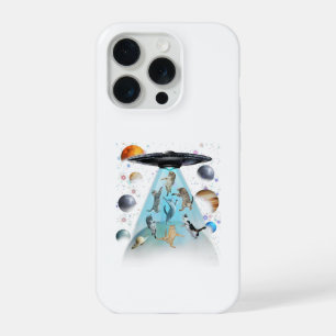 Galaxy Kat Zwem T-Shirt Schattige Astronaut Katt iPhone 15 Pro Case