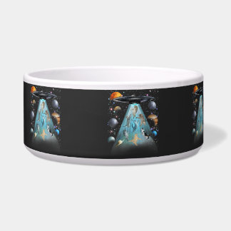 Galaxy Kat Zwem T-Shirt | Schattige Astronaut Katt Voerbakje