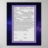 Galaxy Ketubah in de Canadese hervormingstekst Poster (Voorkant)