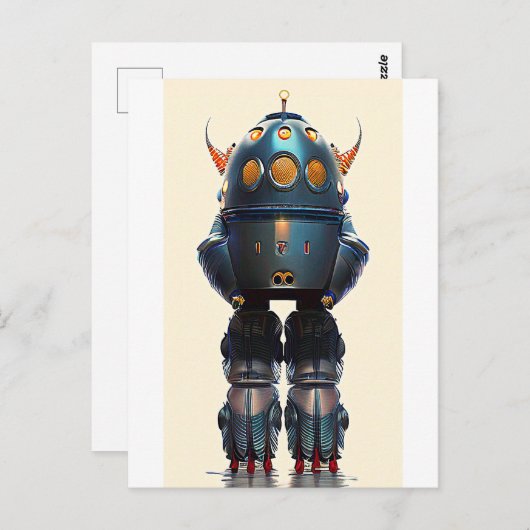 Galaxy King Robot B-21 Wombott Briefkaart (Voorkant / Achterkant)