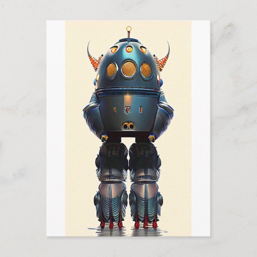 Galaxy King Robot B-21 Wombott Briefkaart (Voorkant)