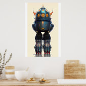 Galaxy King Robot B-21 Wombott Poster (Keuken)