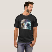Galaxy Kitten Kosmische Kat Ruimte Astrokat T-shirt (Voorkant volledig)