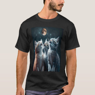 Galaxy Kittens Kat UFO Kat In De Ruimte 3 T-shirt