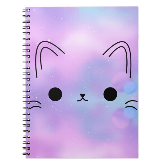 Galaxy Kitty Notebook Notitieboek (Voorkant)