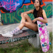 Galaxy Kleurrijke gepersonaliseerde Polka Dot Skat Persoonlijk Skateboard