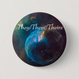 Galaxy-knop (Hun/Them/Theirs) Ronde Button 5,7 Cm