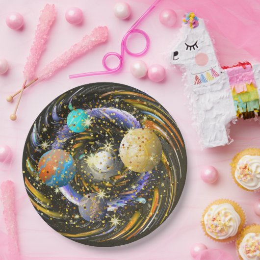 Galaxy Kovarellah Papieren Bordje (Feest)