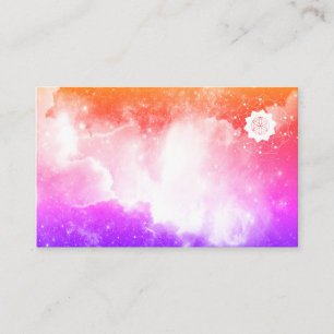 *~* Galaxy Lavender Pink Peach Nebula Universe Visitekaartje