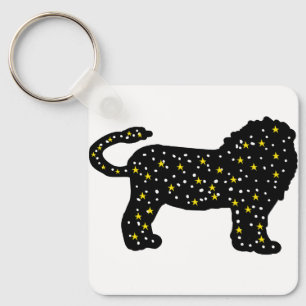 Galaxy Leeuw Zodiac Sleutelhanger – Kosmische Leeu