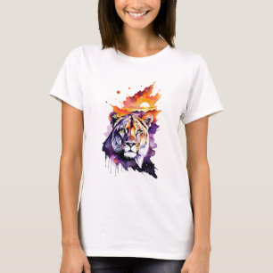 Galaxy Leeuwin in Serengeti zonsondergang T-shirt
